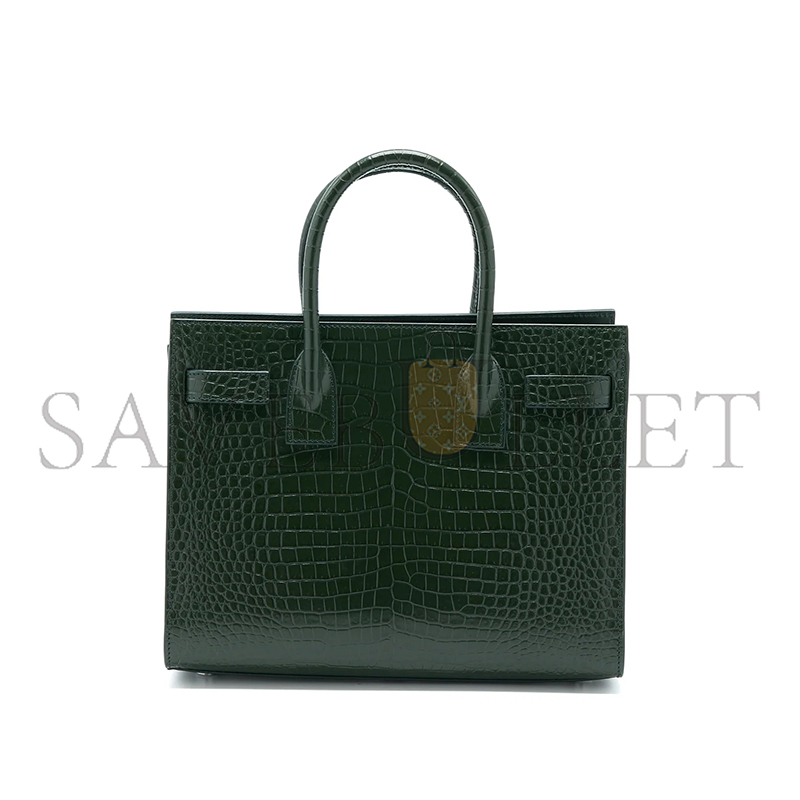 YSL SAC DE JOUR IN CROCODILE-EMBOSSED LEATHER-BABY 421863136 (26*20.5*12.5cm)